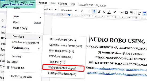 Google Dokümanlar'dan Görseller Nasıl İndirilir?