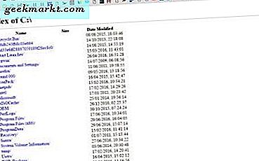 Google Chrome ile Klasörlere ve Dosyalara Göz Atma ve Açma