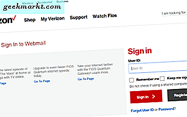 Verizon Webmail'i E-posta İstemcinizle Nasıl Ayarlayın