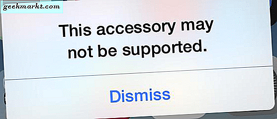 'Bu aksesuar desteklenmeyebilir' Hata iPhone nasıl