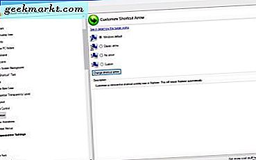 Windows 10'da Masaüstü Kısayol Oklarını Özelleştirme