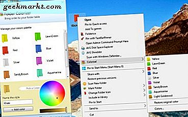 Windows 10'da Klasör Renklerini Özelleştirme